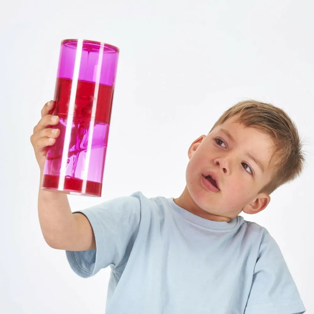 Mindfulness For Børn|Bliv Forundret<tickit® Sanserør MEGA - Pink, 1 stk