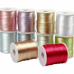 Påske|Kreativ Leg<Creativ Company Satinsnor Ø2 mm, 50 m - Pastelfarver, 10 stk