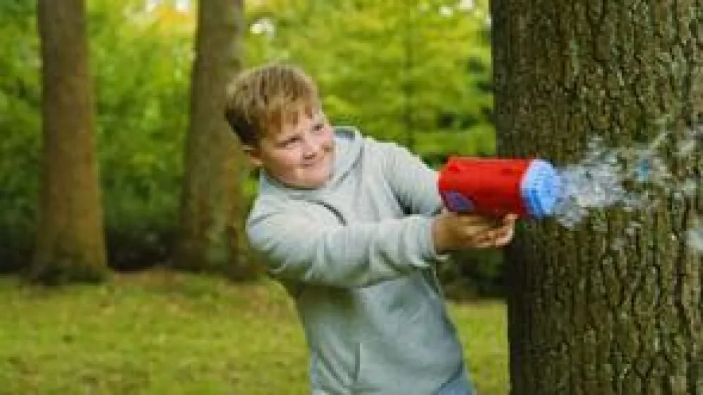 Udeleg<Pustefix Sæbeboble-bazooka