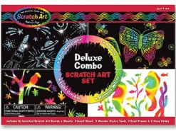 Tegne- & Malegrej<Melissa & Doug Scratch Art - Deluxe sæt