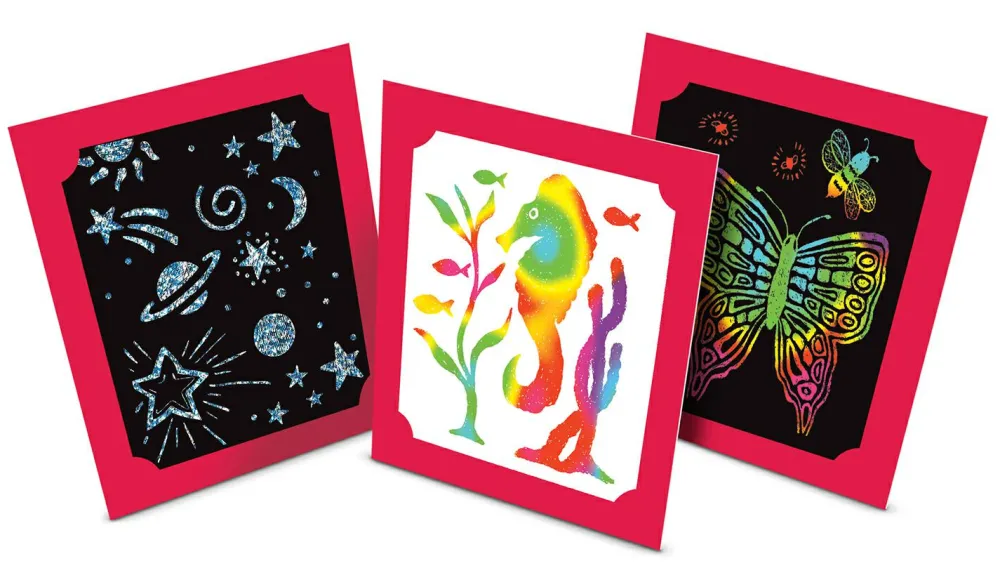 Tegne- & Malegrej<Melissa & Doug Scratch Art - Deluxe sæt