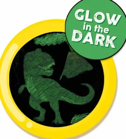 Dinosaur Legetøj|Tegne- & Malegrej<SES Creative Scratch kort - Glow in the dark dinosaurer