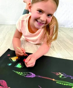 Tegne- & Malegrej<Beleduc Scratch plakater (52 x 75 cm), 8 stk