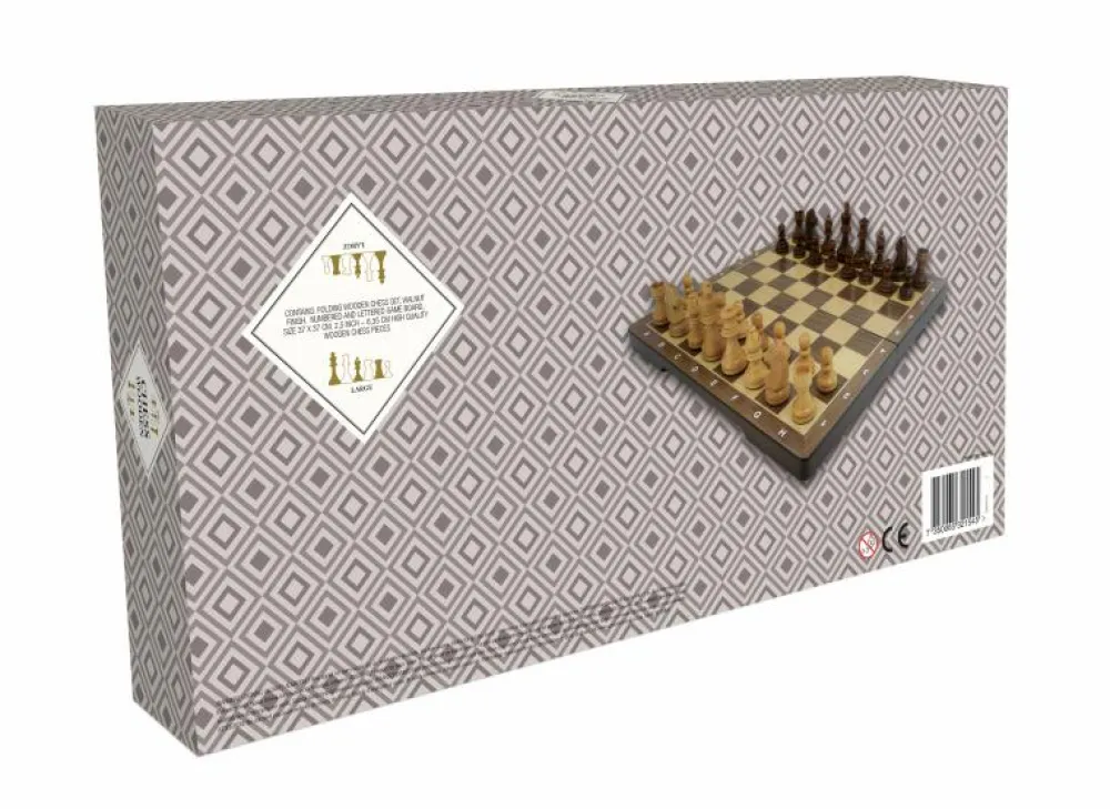 Logik & Talforståelse|Spil< Skak (foldbar) - 37 x 37 cm