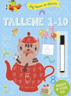 Skolesjov|Matematik & Leg<Forlaget Bolden Skriv og visk ud: Jeg lærer at skrive tallene 1-10