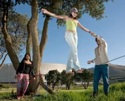 Udeleg|Balanceleg< Slackline balancesæt - Øvede/Aktiv