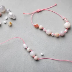Lav Selv Smykker|Kreativ Leg<Creativ Company Smykke startsæt - Agater, sort/pink/hvid