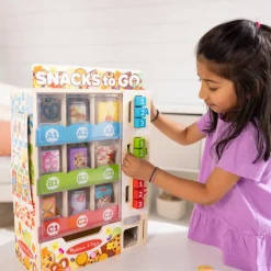 Rolleleg|Legekøkken & Legemad<Melissa & Doug Snackautomat, 16 dele