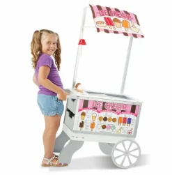Rolleleg|Legekøkken & Legemad<Melissa & Doug Snackbod på hjul m. is og hotdog