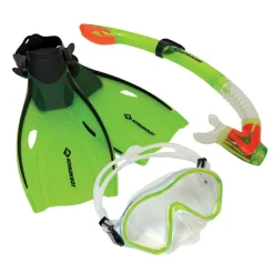 Svømmeudstyr|Legetøj Til Ferien< Snorkelsæt inkl. svømmefødder (4-12 år)