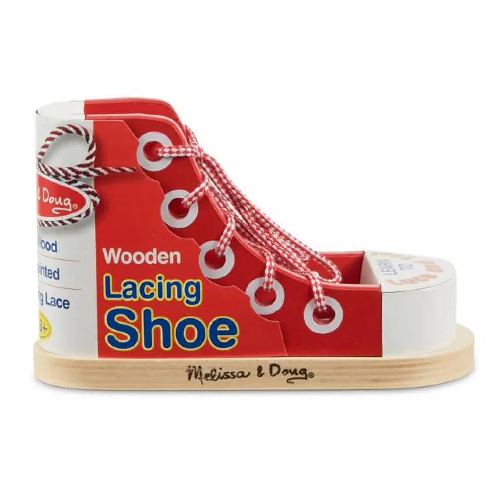 Hjælpemidler<Melissa & Doug Snørebåndsstøvle