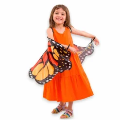 Fastelavn|Udklædningstøj<Pretend to Bee Sommerfuglevinger - Orange, str. 3-8 år