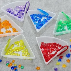 Lysborde|Sorterings- & Stablelegetøj<tickit® Sorteringsbakker - Transparente, 6 stk