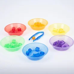 Lysborde|Tumlinge Legetøj<tickit® Sorteringsskåle - Transparente, 6 stk