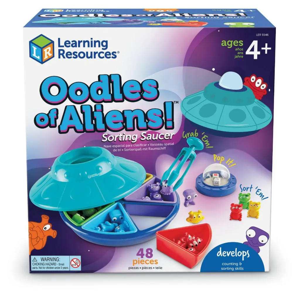 Logik & Talforståelse|Matematik & Leg<Learning Resources Sorteringssæt - Rumvæsner