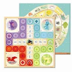 Spil<Djeco Spilkuffert - Ludo og Gåsespil