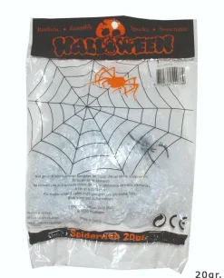 Halloween< Spindelvæv m. edderkop, 20 gram