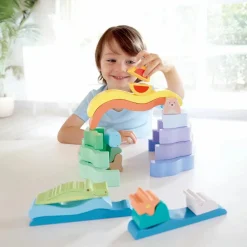 Trælegetøj|Sorterings- & Stablelegetøj<Hape Stable- & byggeklodser - Natur
