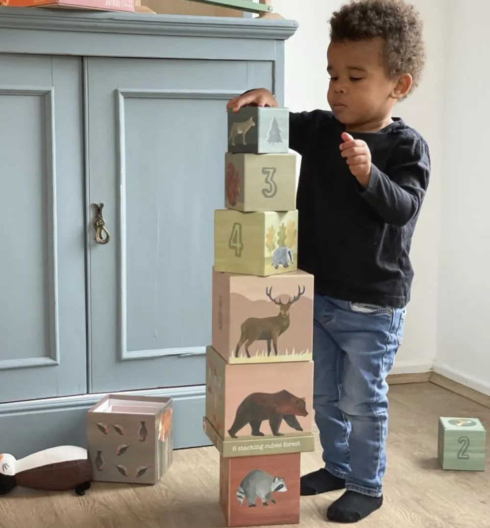 Sorterings- & Stablelegetøj<Egmont Toys Stableklodser - Skoven