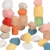 Montessori|Sorterings- & Stablelegetøj< Stablesten af træ, 36 stk