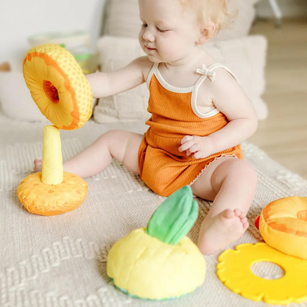 Sorterings- & Stablelegetøj|Babylegetøj<Melissa & Doug Stabletårn - Ananas