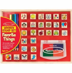 Tegne- & Malegrej<Melissa & Doug Stempelsæt - Farvorit ting, Emoji
