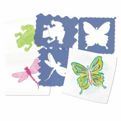 Kreativ Leg< Stencil - Naturmotiver, 10 stk