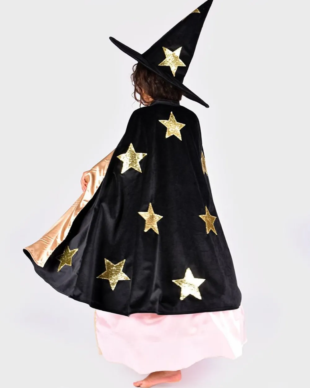 Halloween|Fastelavn<Den Goda Fen Stjernekappe- og hat, str. 3-8 år