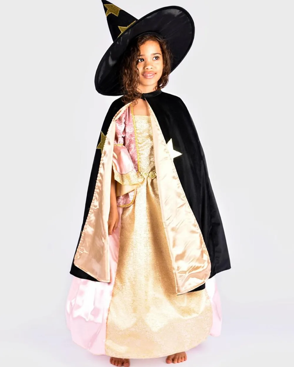 Halloween|Fastelavn<Den Goda Fen Stjernekappe- og hat, str. 3-8 år
