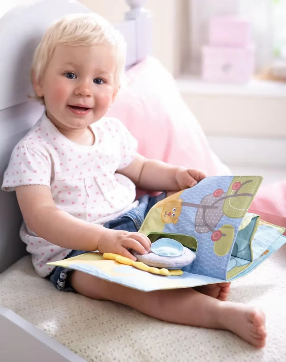 Børnebøger|Babylegetøj<Haba Stofbog - Elefanten Egon