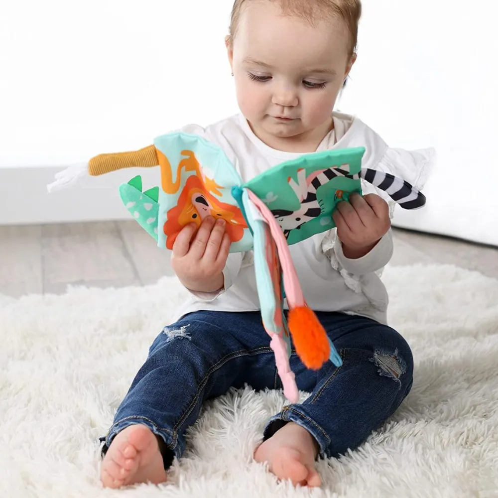 Børnebøger|Babylegetøj<SES Creative Stofbog - Hvis hale er det?