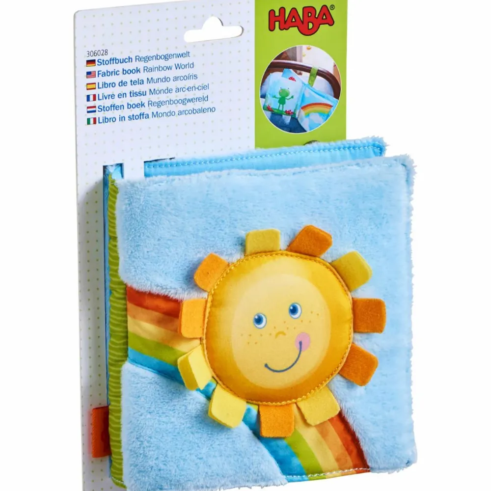 Børnebøger|Babylegetøj<Haba Stofbog - Regnbue