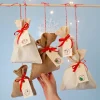 Jul<Creativ Company Stofpose 15 x 20 cm - Brun, 4 stk