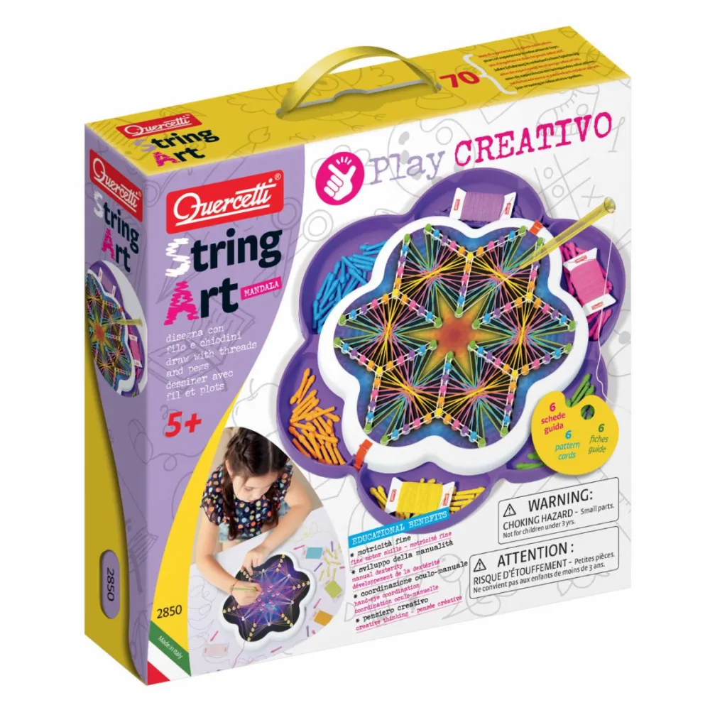 Finmotorik|Kreativ Leg<Quercetti String Art Mandala