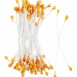 Kreativ Leg<Creativ Company Støvdragere til papirblomster - Orange, 100 stk