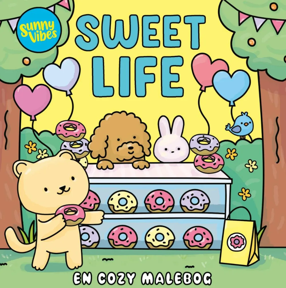 Voksenværk|Tegne- & Malegrej< Sunny Vibes malebog - Sweet Life