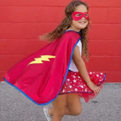 Fastelavn<Great Pretenders Superheltinde m. skørt og maske, str. 4-7 år