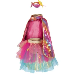 Fastelavn<Great Pretenders Superheltinde pink, str. 4-6 år