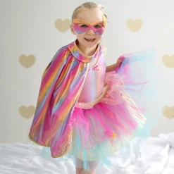 Fastelavn<Great Pretenders Superheltinde pink, str. 4-6 år