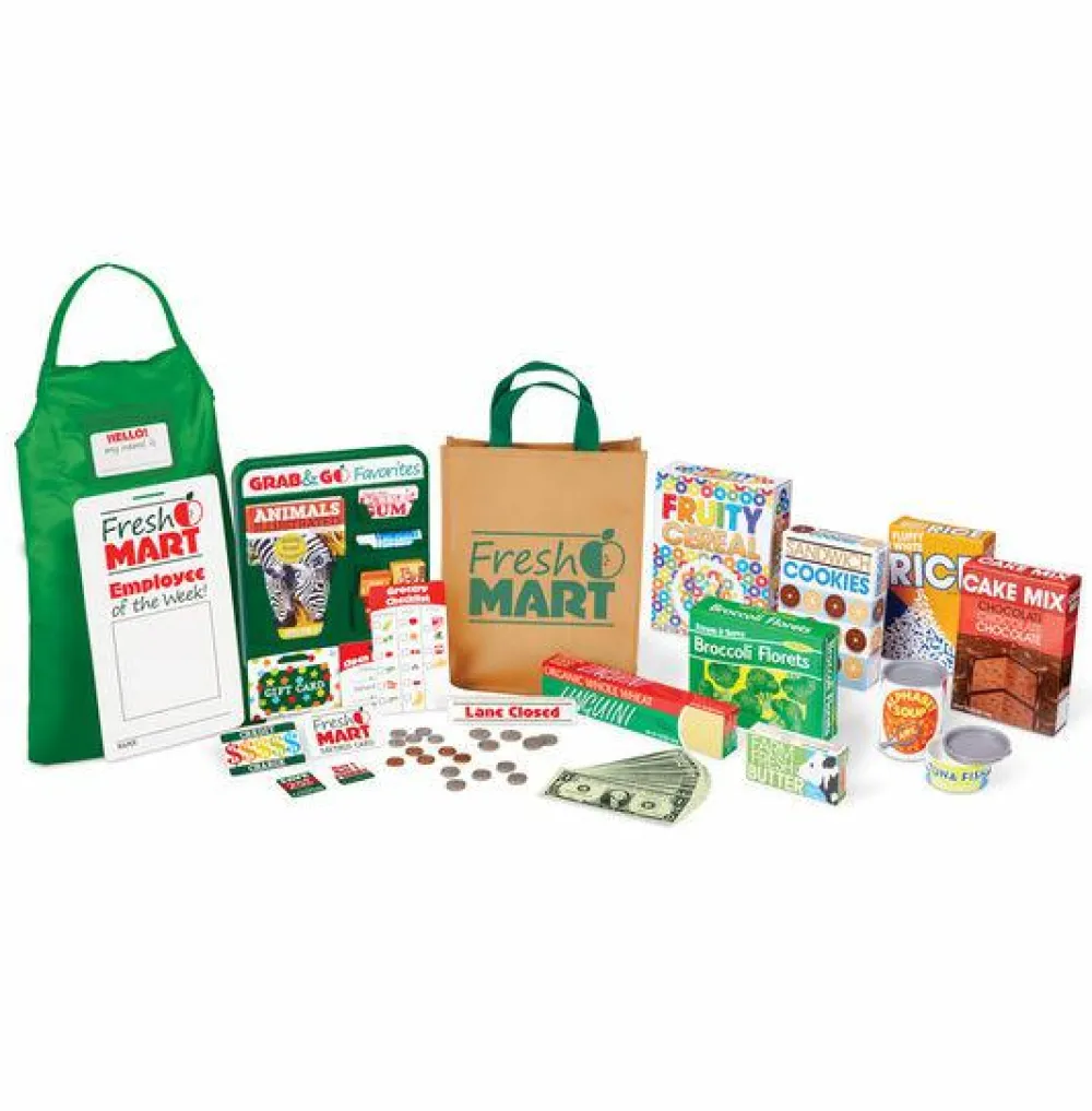 Rolleleg<Melissa & Doug Supermarked - tilbehør, 70 dele
