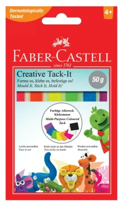 Kreativ Leg|Tegne- & Malegrej<Faber-Castell Tack-It "elefantsnot" i farver, 50 gr.