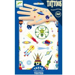 Påske|Fastelavn<Djeco Tatoveringer, Glow-in-the-dark - I rummet