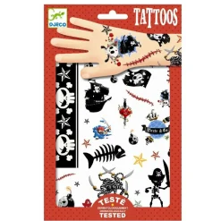 Rolleleg|Fastelavn<Djeco Tatoveringer - Pirater