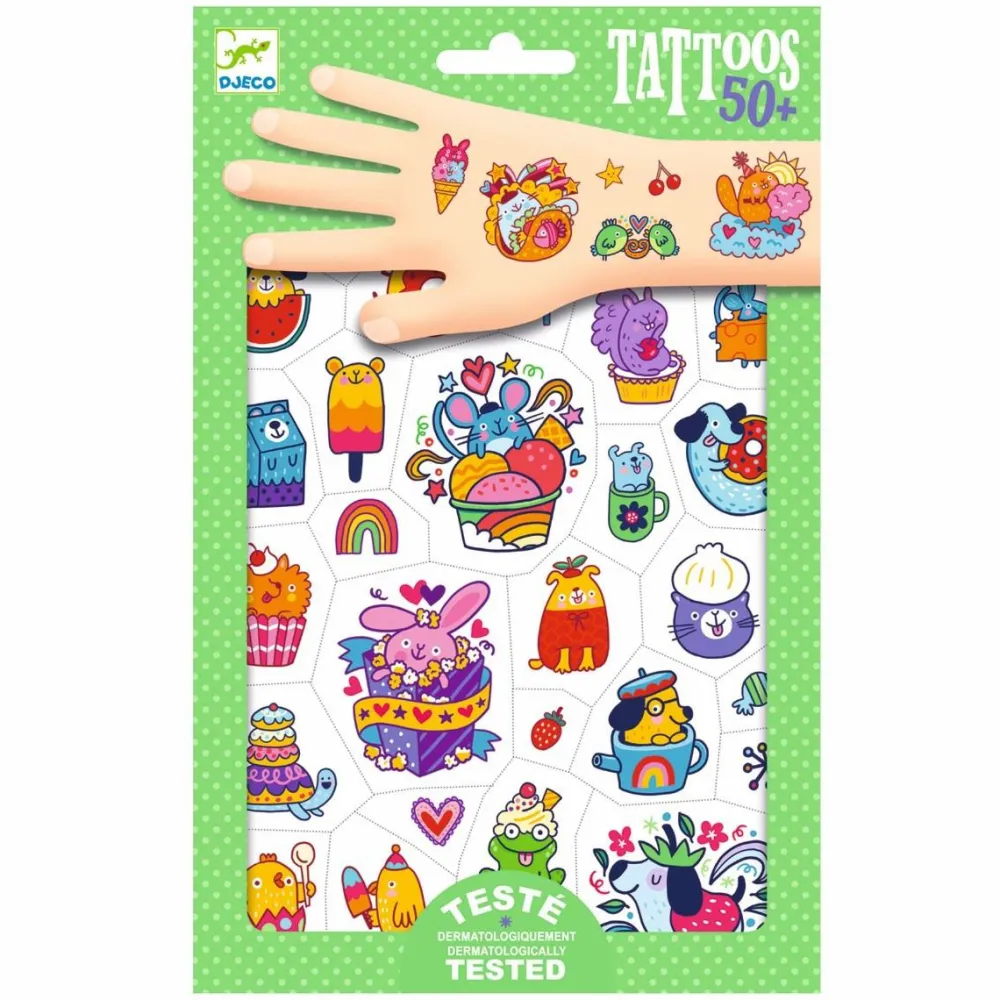 Fastelavn<Djeco Tatoveringer - Sweet Mimi