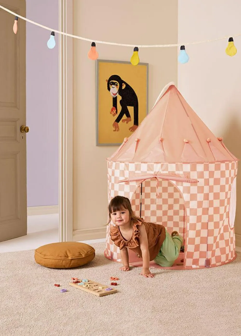 Legetelt<Kid's Concept Telt - Rosa tern