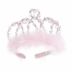 Fastelavn|Udklædningstøj<Great Pretenders Tiara - Pink og sølv