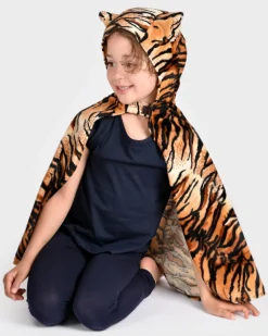 Fastelavn|Udklædningstøj<Den Goda Fen Tigerkappe, str. 3-8 år
