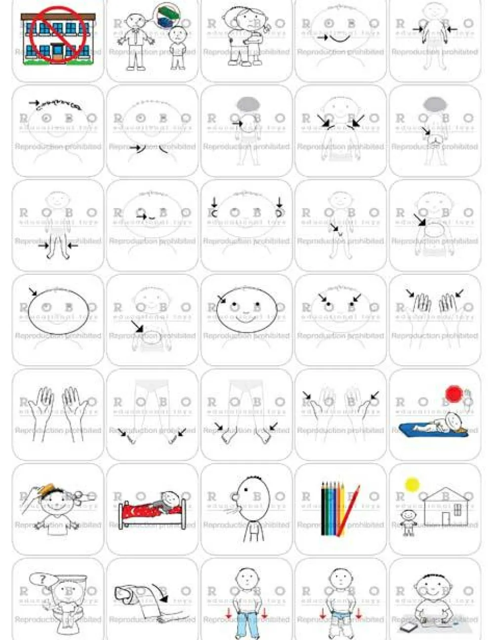 Piktogrammer|Hjælpemidler<Time Timer - Magnetiske piktogrammer, Hverdag
