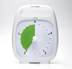 Hjælpemidler|Til Børneværelset<Time Timer PLUS Hvid (14x18 cm.) - 5 min.