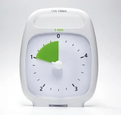 Hjælpemidler|Til Børneværelset<Time Timer PLUS Hvid (14x18 cm.) - 5 min.